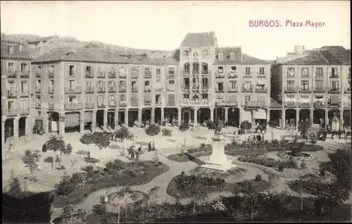 Ak Burgos Kastilien und León, Plaza Mayor