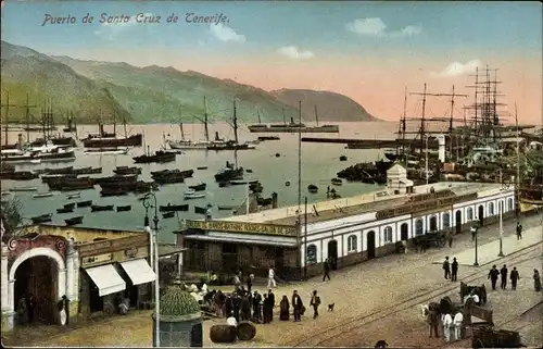 Ak Santa Cruz de Tenerife Teneriffa Kanarische Inseln Spanien, El Puerto