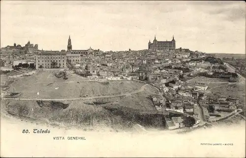 Ak Toledo Kastilien La Mancha Spanien, Vista general