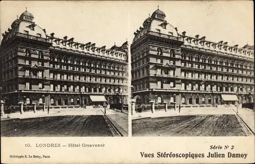 Stereo Ak London City England, Hotel Grosvenor