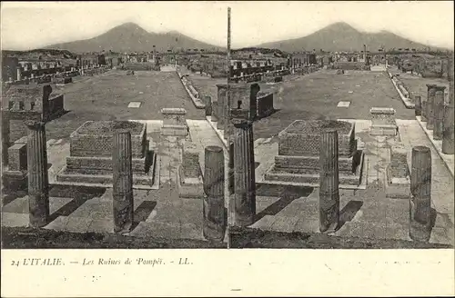 Stereo Ak Campania, Les Ruines Pompei, Pompeji