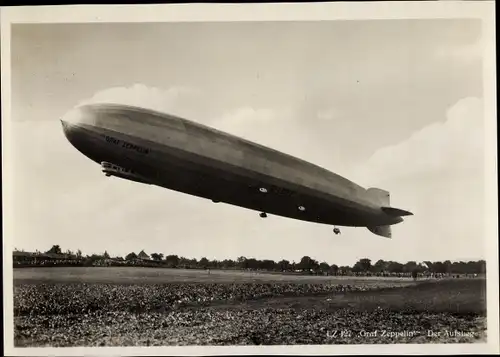 Ak Luftschiff LZ 127 Graf Zeppelin, Aufstieg