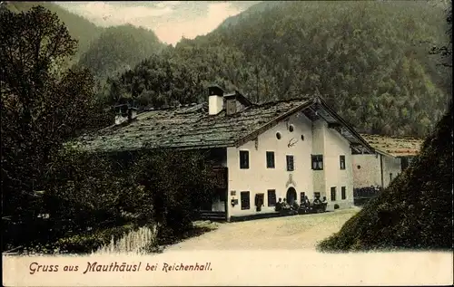 Ak Schneizlreuth in Oberbayern, Gasthof Mauthäusl