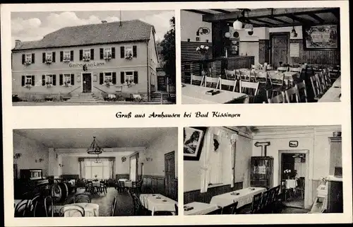 Ak Arnshausen Bad Kissingen Unterfranken Bayern, Gasthaus zum Lamm