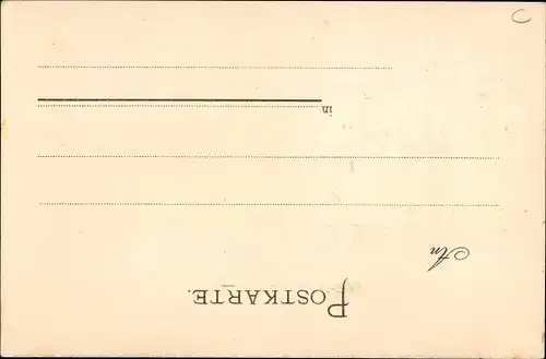 Präge Wappen Litho Hannover in Niedersachsen, Hoftheater