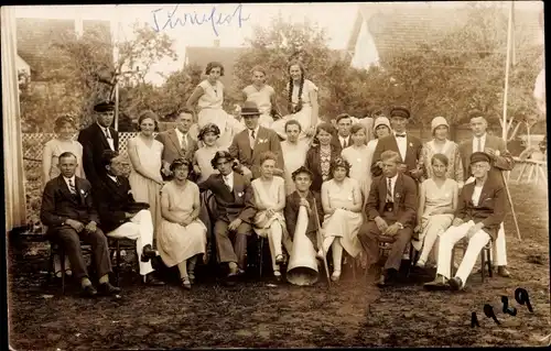 Foto Ak Trossingen auf der Baar, Turnfest 1929, Gruppenaufnahme