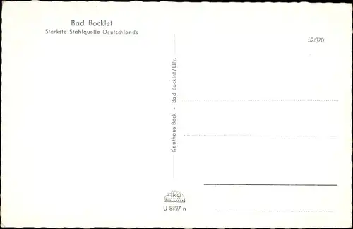 Ak Bad Bocklet in Unterfranken, Kutsche auf einer Straße, Biedermeierbad