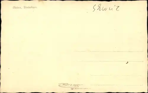 Ak Naters Kt. Wallis, Kirche, Riederhorn