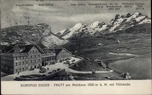 Ak Melchsee Frutt Kerns Kanton Obwalden, Kurhaus Egger