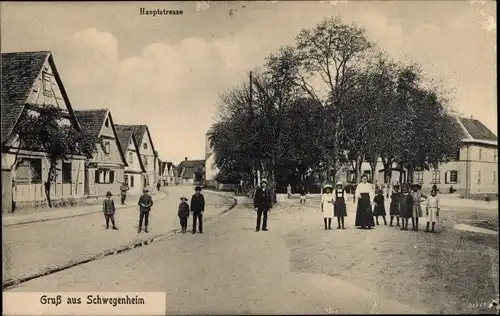 Ak Schwegenheim in der Pfalz, Hauptstraße