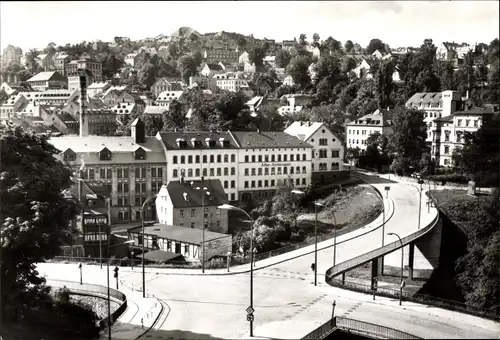 Ak Annaberg Buchholz im Erzgebirge, Neue Brücke zum Stadtteil Buchholz