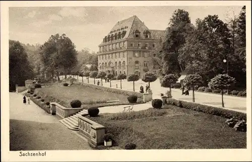 Ak Bad Elster im Vogtland, Hotel Sachsenhof