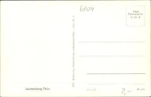 Ak Leutenberg in Thüringen, Panorama