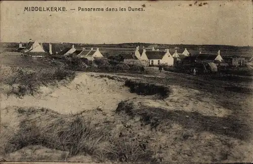 Ak Middelkerke Westflandern, Panorama dans les Dunes