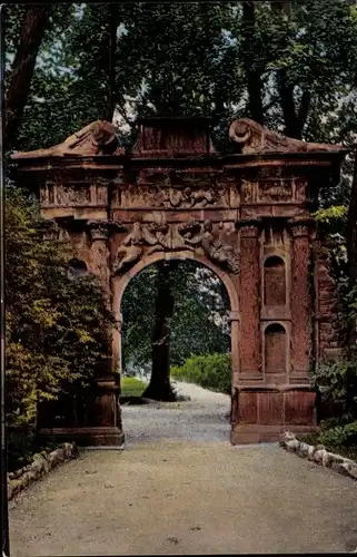 Ak Heidelberg, Elisabethentor, Bäume