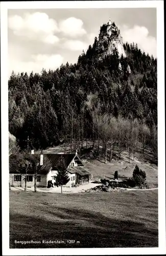 Ak Tegernsee in Oberbayern, Berggasthaus Riederstein