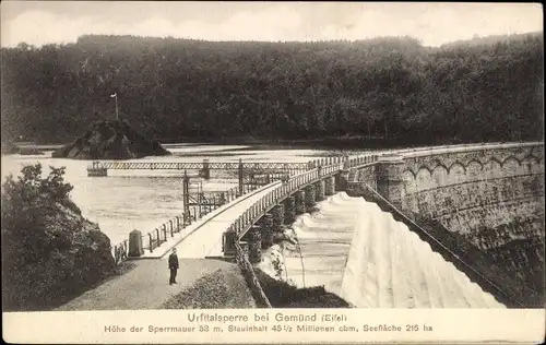 Ak Gemünd Schleiden in der Eifel, Urfttalsperre