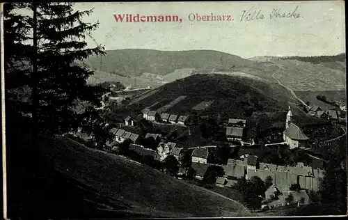 Ak Wildemann Clausthal Zellerfeld im Oberharz, Panorama vom Ort