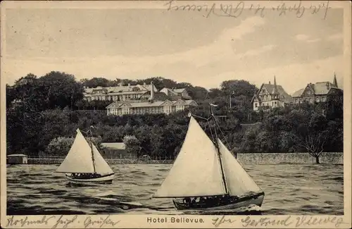 Ak Kiel, Hotel Bellevue, Segelboote