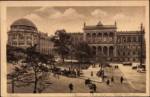 Ak Berlin Tiergarten, Potsdamer Bahnhof und Kaffee Vaterland