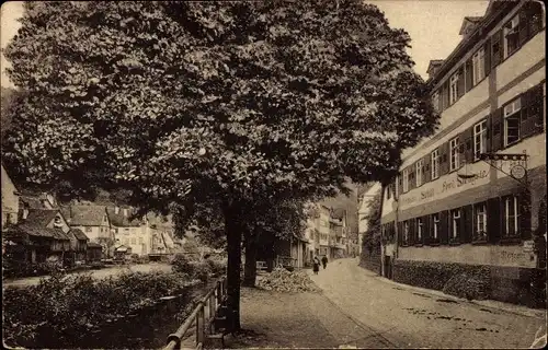 Ak Neuenbürg an der Enz Schwarzwald, Wildbader Straße, Gasthaus Schiff