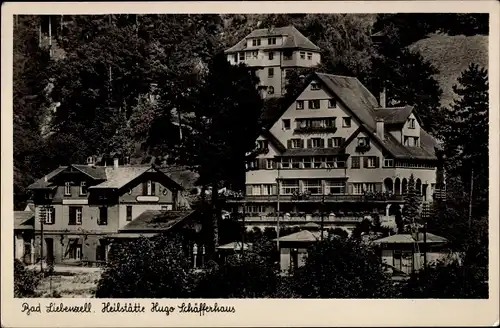 Ak Bad Liebenzell im Schwarzwald, Heilstätte Hugo Schäfferhaus