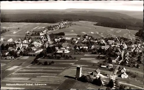 Ak Dobel im Schwarzwald, Luftaufnahme