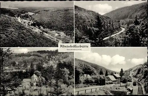 Ak Rheinböllerhütte Guldenbachtal, Blick auf den Ort, Teilansichten