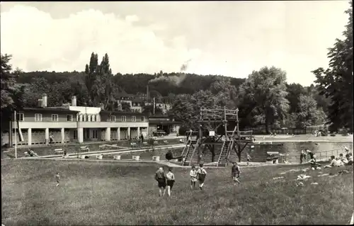 Ak Hohenstein Ernstthal Sachsen, Stadtbad