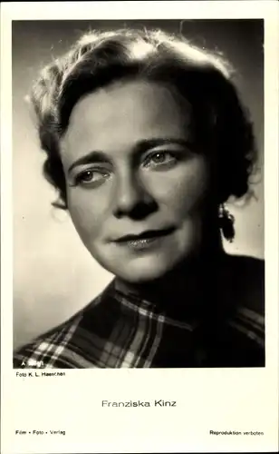 Ak Schauspielerin Franziska Kinz, Portrait, Film Foto Verlag A 3894 1