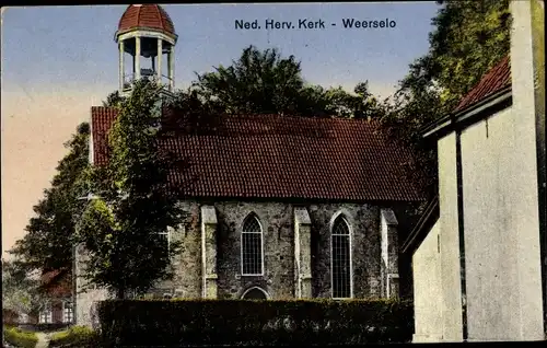 Ak Weerselo Overijssel, Ned. Herv. Kerk