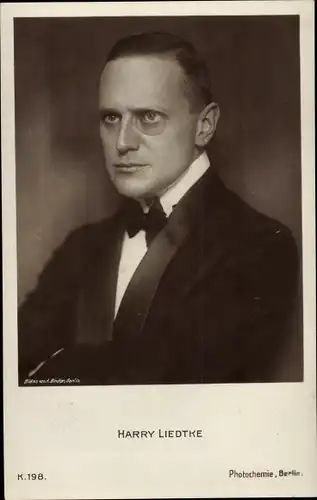 Ak Schauspieler Harry Liedtke, Portrait, Fliege