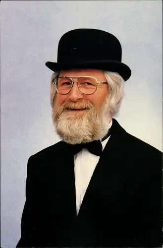 Ak Sänger Pierre Kartner, Vader Abraham, Melone