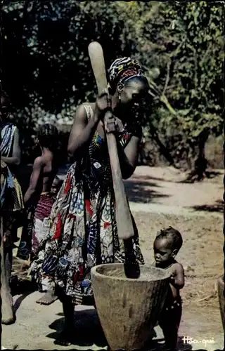 Ak L'Afrique en couleurs, Pilage du Mil