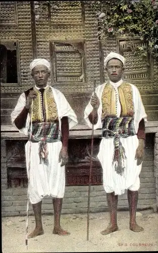 Ak Ägypten, Sais Courreur, zwei Ägypter