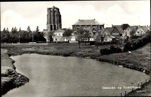 Ak Zierikzee Zeeland, Teilansicht vom Ort