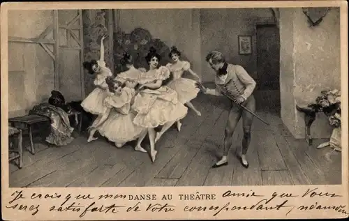 Ak Danse au Theatre, Tanzende Frauen