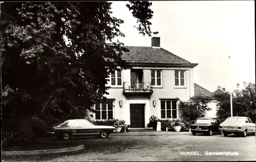 Ak Hunsel Limburg Niederlande, Gemeentehuis