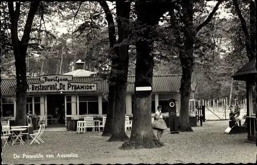 Ak Austerlitz Zeist Utrecht Niederlande, Cafe-Restaurant De Pyramide