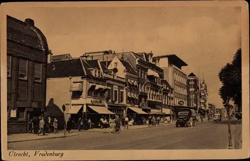 Ak Utrecht Niederlande, Vredenburg, Straßenpartie in der Stadt