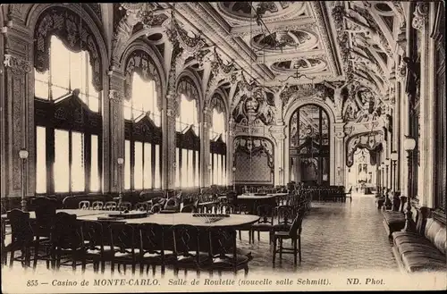 Ak Monte Carlo Monaco, Casino, Salle de Roulette (nouvelle salle Schmitt)