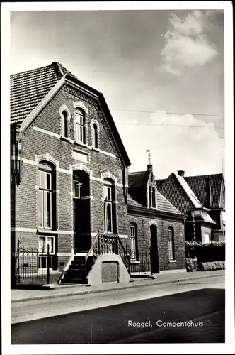 Ak Roggel Limburg Niederlande, Gemeentehuis