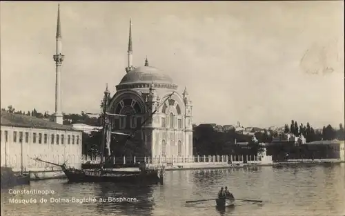 Ak Konstantinopel Istanbul Türkei, Mosquée de Dolma Bagtché au Bosphore