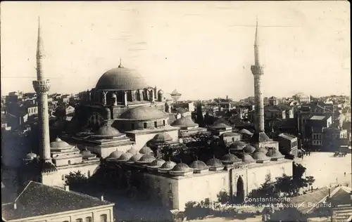 Ak Konstantinopel Istanbul Türkei, Vue panoramique de la Mosquée Bayazid