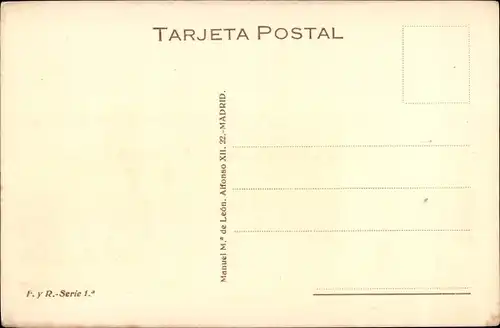 Ak Madrid Spanien, Ayuntamiento, Straßenbahn