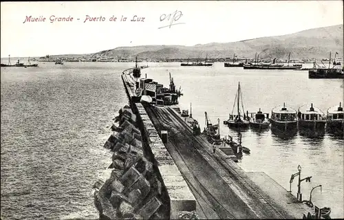 Ak Las Palmas de Gran Canaria Kanarische Inseln, Puerto de la Luz, Muelle Grande