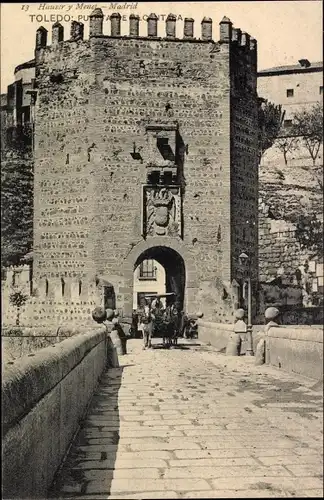 Ak Toledo Kastilien La Mancha Spanien, El Puente de Alcantara