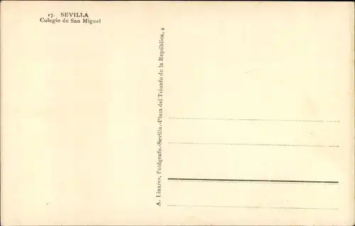 Ak Sevilla Andalusien, Colegio de San Miguel