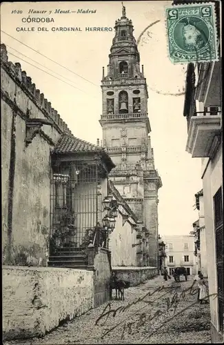 Ak Córdoba Andalusien Spanien, Calle del Cardenal Herrero, Iglesia