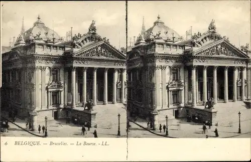 Stereo Ak Bruxelles Brüssel, La Bourse